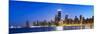 Usa, Illinois, Chicago. the City Skyline from North Avenue Beach.-Nick Ledger-Mounted Photographic Print