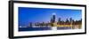 Usa, Illinois, Chicago. the City Skyline from North Avenue Beach.-Nick Ledger-Framed Photographic Print