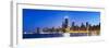 Usa, Illinois, Chicago. the City Skyline from North Avenue Beach.-Nick Ledger-Framed Photographic Print