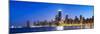 Usa, Illinois, Chicago. the City Skyline from North Avenue Beach.-Nick Ledger-Mounted Photographic Print