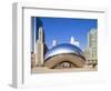 USA, Illinois, Chicago, the Cloud Gate Sculpture in Millenium Park-Nick Ledger-Framed Photographic Print