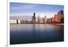 Usa, Illinois, Chicago, the Hancock Tower and Downtown Skyline from Lake Michigan-Gavin Hellier-Framed Photographic Print