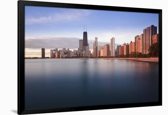 Usa, Illinois, Chicago, the Hancock Tower and Downtown Skyline from Lake Michigan-Gavin Hellier-Framed Photographic Print