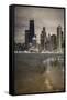 Usa, Illinois, Chicago, the Hancock Tower and Downtown Skyline from Lake Michigan-Gavin Hellier-Framed Stretched Canvas