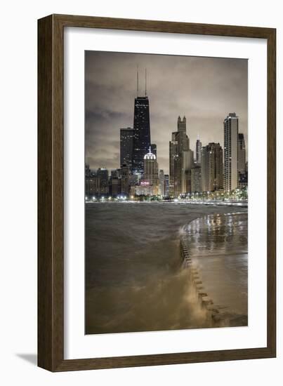 Usa, Illinois, Chicago, the Hancock Tower and Downtown Skyline from Lake Michigan-Gavin Hellier-Framed Photographic Print