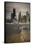 Usa, Illinois, Chicago, the Hancock Tower and Downtown Skyline from Lake Michigan-Gavin Hellier-Framed Stretched Canvas