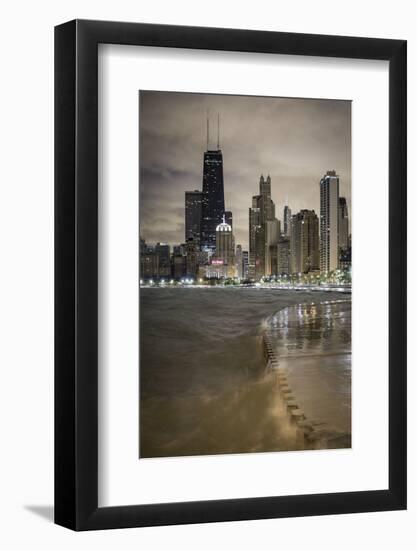 Usa, Illinois, Chicago, the Hancock Tower and Downtown Skyline from Lake Michigan-Gavin Hellier-Framed Photographic Print