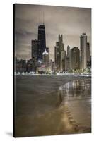 Usa, Illinois, Chicago, the Hancock Tower and Downtown Skyline from Lake Michigan-Gavin Hellier-Stretched Canvas