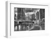 USA, ILlinois, Chicago, Wabash Avenue Bridge and Chicago Downtown-Petr Bednarik-Framed Photographic Print