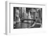 USA, ILlinois, Chicago. Wabash Avenue Bridge with Cityscape-Petr Bednarik-Framed Photographic Print