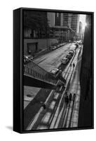 Usa,Illinois, Midwest, Cook County, Chicago,Magnificent Mile,-Christian Heeb-Framed Stretched Canvas