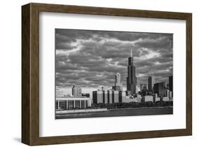Usa,Illinois, Midwest, Cook County, Chicago,Shedd Aquarium and Skyline-Christian Heeb-Framed Photographic Print