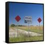 USA, Illinois, Old Route 66, Odell, Disused Sections of Route 66-Alan Copson-Framed Stretched Canvas