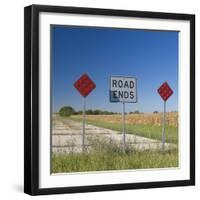 USA, Illinois, Old Route 66, Odell, Disused Sections of Route 66-Alan Copson-Framed Photographic Print