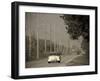 USA, Illinois, Route 66 at Godley, 1950's Car-Alan Copson-Framed Photographic Print