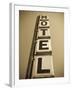 USA, Illinois, Route 66, Broadwell, Old Motel Sign-Alan Copson-Framed Photographic Print