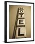 USA, Illinois, Route 66, Broadwell, Old Motel Sign-Alan Copson-Framed Photographic Print