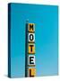 USA, Illinois, Route 66, Broadwell, Old Motel Sign-Alan Copson-Stretched Canvas