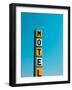 USA, Illinois, Route 66, Broadwell, Old Motel Sign-Alan Copson-Framed Photographic Print