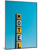 USA, Illinois, Route 66, Broadwell, Old Motel Sign-Alan Copson-Mounted Photographic Print