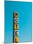 USA, Illinois, Route 66, Broadwell, Old Motel Sign-Alan Copson-Mounted Photographic Print