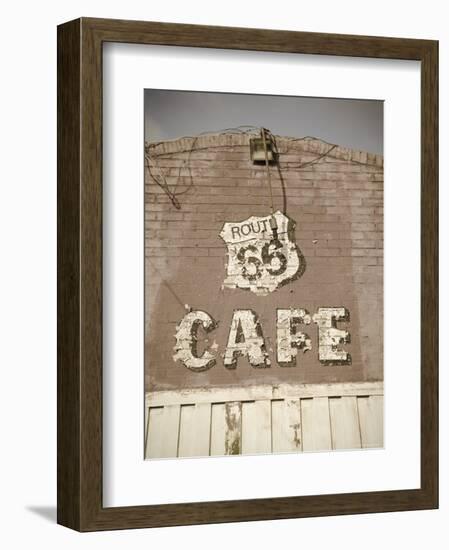 USA, Illinois, Route 66, Litchfield Route 66 Cafe-Alan Copson-Framed Photographic Print