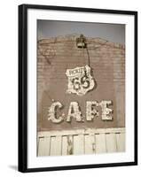 USA, Illinois, Route 66, Litchfield Route 66 Cafe-Alan Copson-Framed Photographic Print