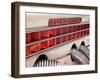 USA, Indiana, Carmel. 'Super-Charged' on the side of a classic auto.-Wendy Kaveney-Framed Photographic Print