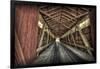 USA, Indiana, Carroll County. Lancaster Covered Bridge-Rona Schwarz-Framed Photographic Print