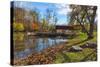 USA, Indiana, Cataract Falls State Recreation Area, Covered Bridge-Rona Schwarz-Stretched Canvas