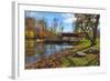 USA, Indiana, Cataract Falls State Recreation Area, Covered Bridge-Rona Schwarz-Framed Photographic Print