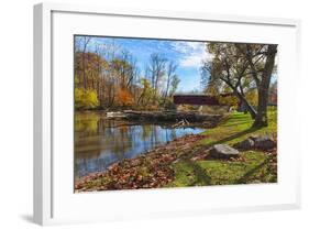 USA, Indiana, Cataract Falls State Recreation Area, Covered Bridge-Rona Schwarz-Framed Photographic Print