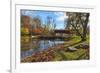 USA, Indiana, Cataract Falls State Recreation Area, Covered Bridge-Rona Schwarz-Framed Photographic Print