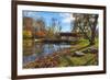 USA, Indiana, Cataract Falls State Recreation Area, Covered Bridge-Rona Schwarz-Framed Photographic Print