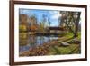 USA, Indiana, Cataract Falls State Recreation Area, Covered Bridge-Rona Schwarz-Framed Photographic Print