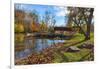 USA, Indiana, Cataract Falls State Recreation Area, Covered Bridge-Rona Schwarz-Framed Photographic Print