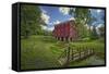 USA, Indiana, Cutler. Adams Mill-Rona Schwarz-Framed Stretched Canvas