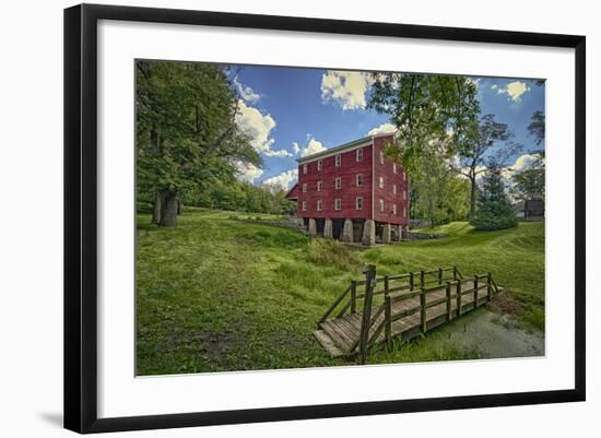 USA, Indiana, Cutler. Adams Mill-Rona Schwarz-Framed Photographic Print