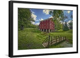 USA, Indiana, Cutler. Adams Mill-Rona Schwarz-Framed Photographic Print