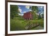 USA, Indiana, Cutler. Adams Mill-Rona Schwarz-Framed Photographic Print