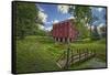 USA, Indiana, Cutler. Adams Mill-Rona Schwarz-Framed Stretched Canvas