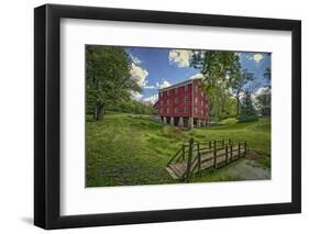 USA, Indiana, Cutler. Adams Mill-Rona Schwarz-Framed Photographic Print