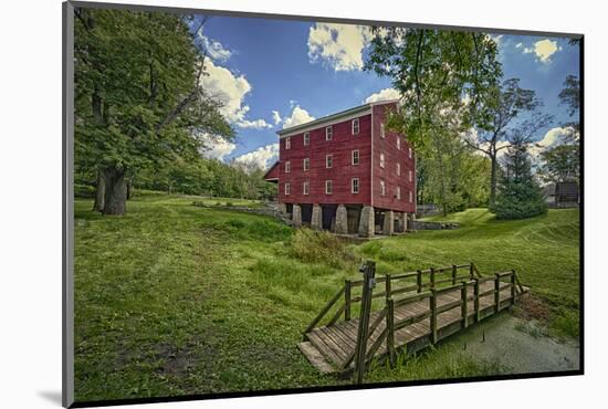 USA, Indiana, Cutler. Adams Mill-Rona Schwarz-Mounted Photographic Print