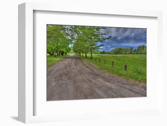 USA, Indiana. Ft. Ouiatenon Landscape-Rona Schwarz-Framed Photographic Print