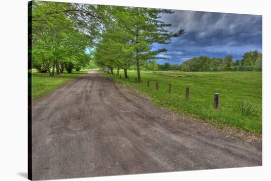 USA, Indiana. Ft. Ouiatenon Landscape-Rona Schwarz-Stretched Canvas