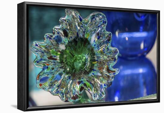 USA, Indiana. Glass flower.-Deborah Winchester-Framed Photographic Print