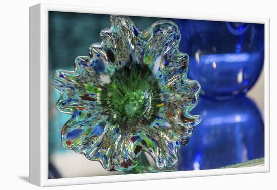 USA, Indiana. Glass flower.-Deborah Winchester-Framed Photographic Print