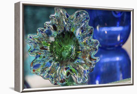 USA, Indiana. Glass flower.-Deborah Winchester-Framed Photographic Print