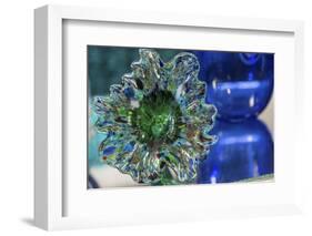 USA, Indiana. Glass flower.-Deborah Winchester-Framed Photographic Print
