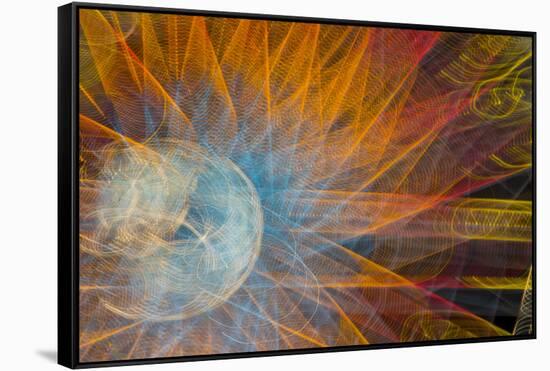 USA, Indiana, Indianapolis, State Fair. Abstract of Ferris Wheel-Jaynes Gallery-Framed Stretched Canvas